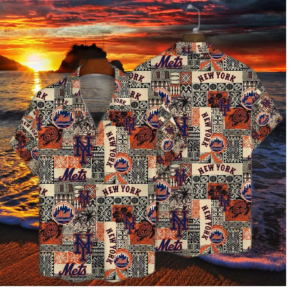 New York Mets Seaside Escape Hawaiian Shirt