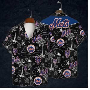New York Mets Tropical Breeze Hawaiian Shirt