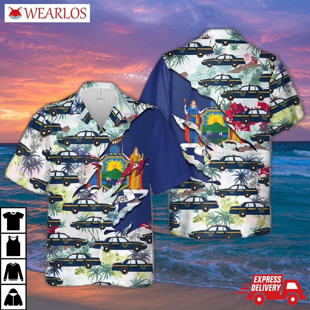 New York State Police Hawaiian Shirt