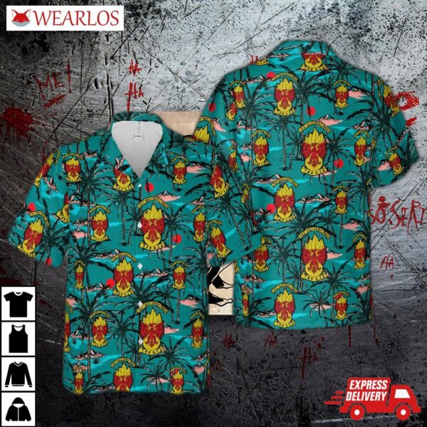 New Zealand Army Royal Artillery (rnza) 163 Battery Rnza Takatu Hawaiian Shirt