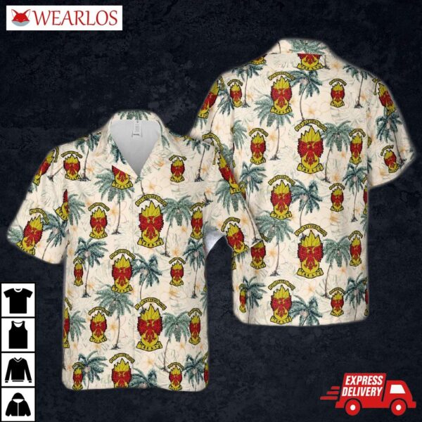 New Zealand Army Royal Artillery (rnza) 163 Battery Rnza Takatu Hawaiian Shirt