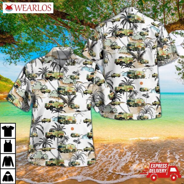 Newburgh Orange County New York Stewart Ang Base Fire Department Hawaiian Shirt