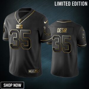 Nfl 100 Pierre Desir Indianapolis Colts Black Golden Edition Vapor Untouchable Limited Jersey - Mens