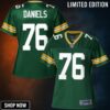 Nfl Pro Line Womens Green Bay Packers Mike Daniels Team Color Jersey