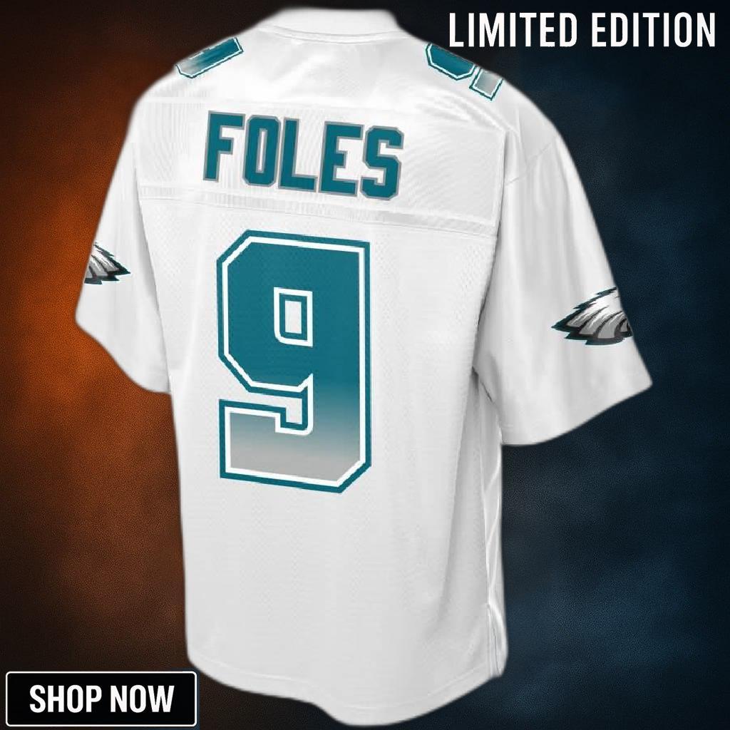 Nick Foles Philadelphia Eagles Nfl Pro Line By Fanatics Branded Fade Fashion Jersey - White