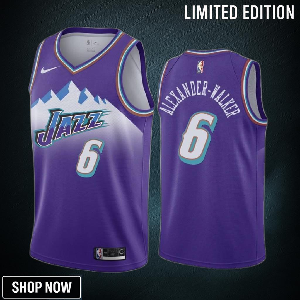 Nickeil Alexander-walker Utah Jazz Purple 6 Classic Edition Jersey Trade - Men