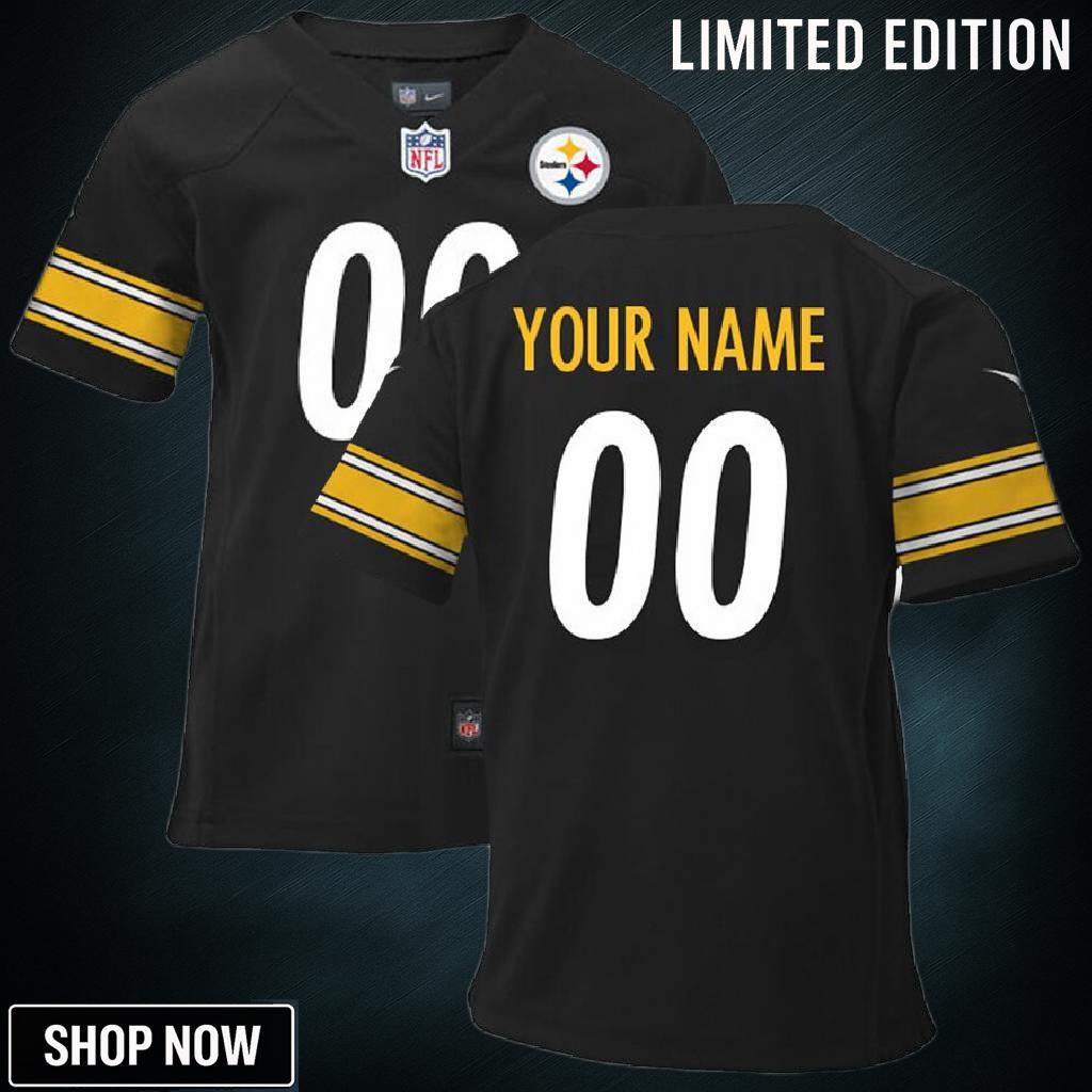 Nike Pittsburgh Steelers Infant Customized Game Team Color Jersey