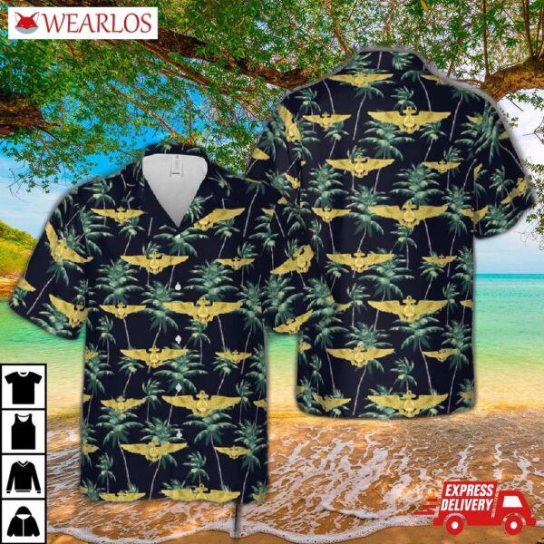 Noaa Aviator Insignia Hawaiian Shirt