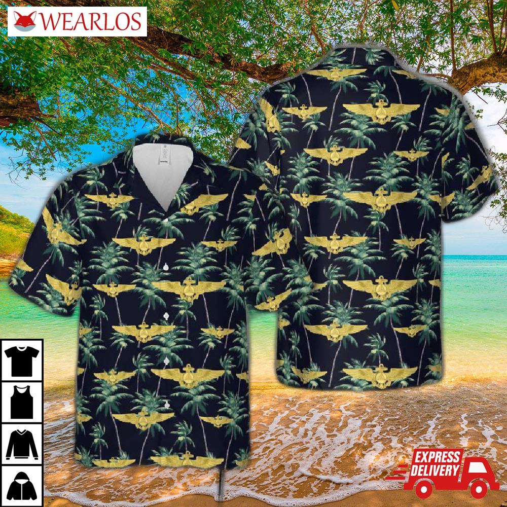Noaa Aviator Insignia Hawaiian Shirt