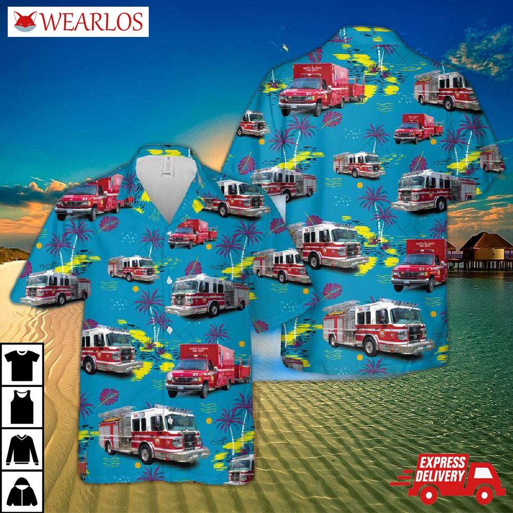 North Saanich Fire Department Hawaiian Shirt