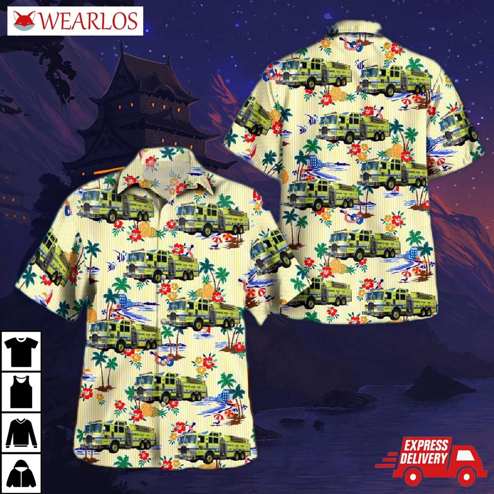 North Star Volunteer Fire Department Hawaiian Shirt
