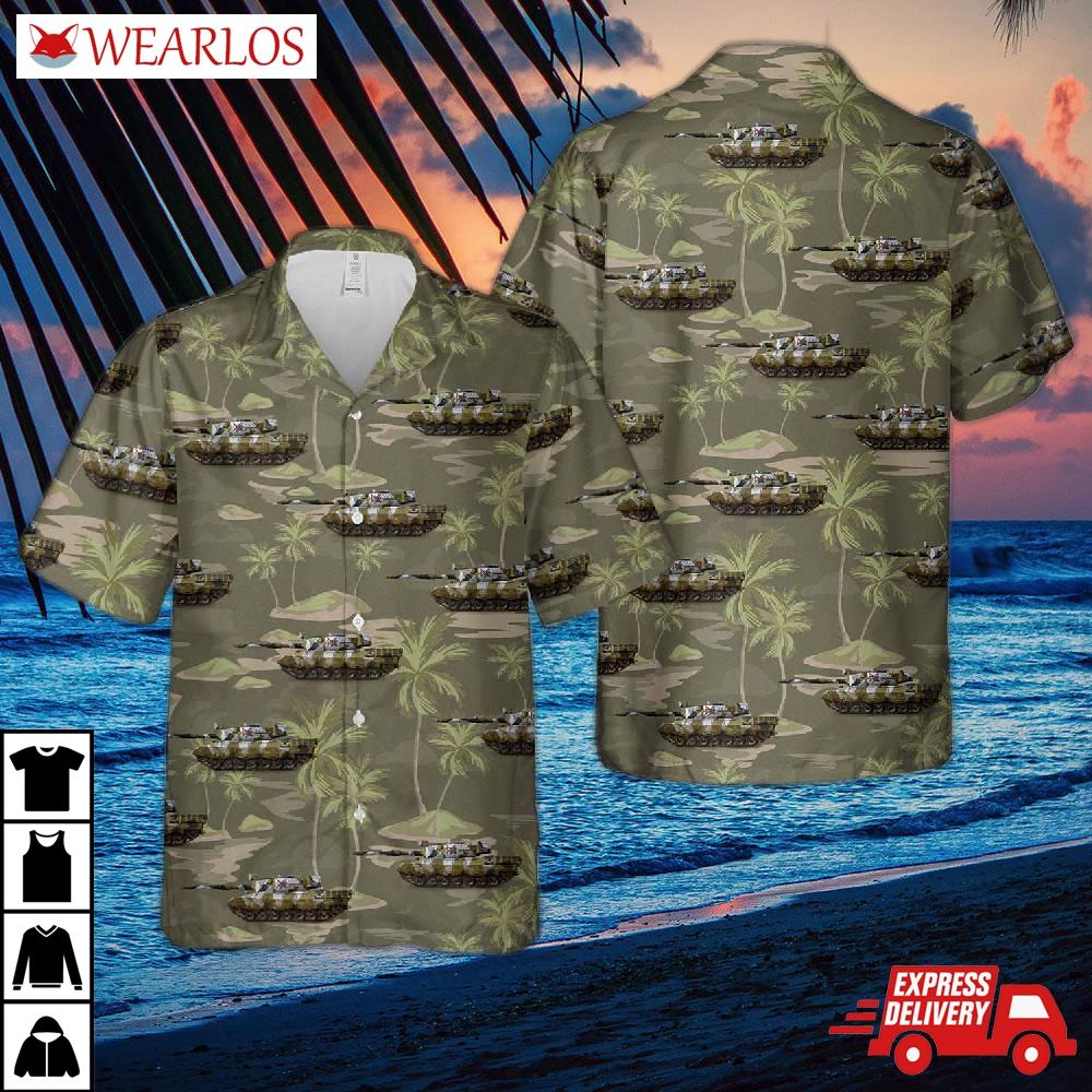 Norwegian Army Leopard I Stridsvogneskadron, 6th Division, Nato Winter Exercises Of 1988 Hawaiian Shirt