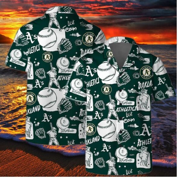 Oakland Athletics Baseball Fever Hawaiian Shirt
