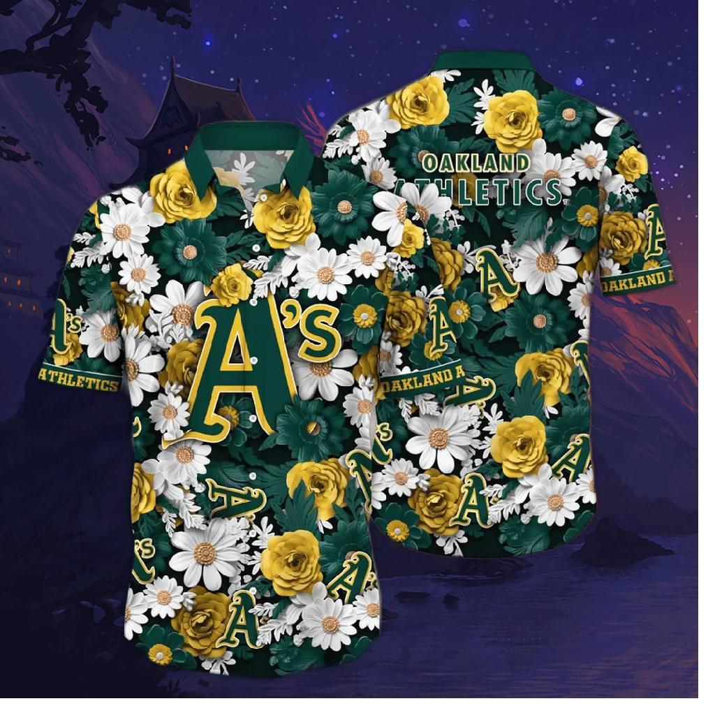 Oakland Athletics Daisy Bloom Hawaiian Shirt