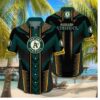 Oakland Athletics Geometric Chevron Hawaiian Shirt