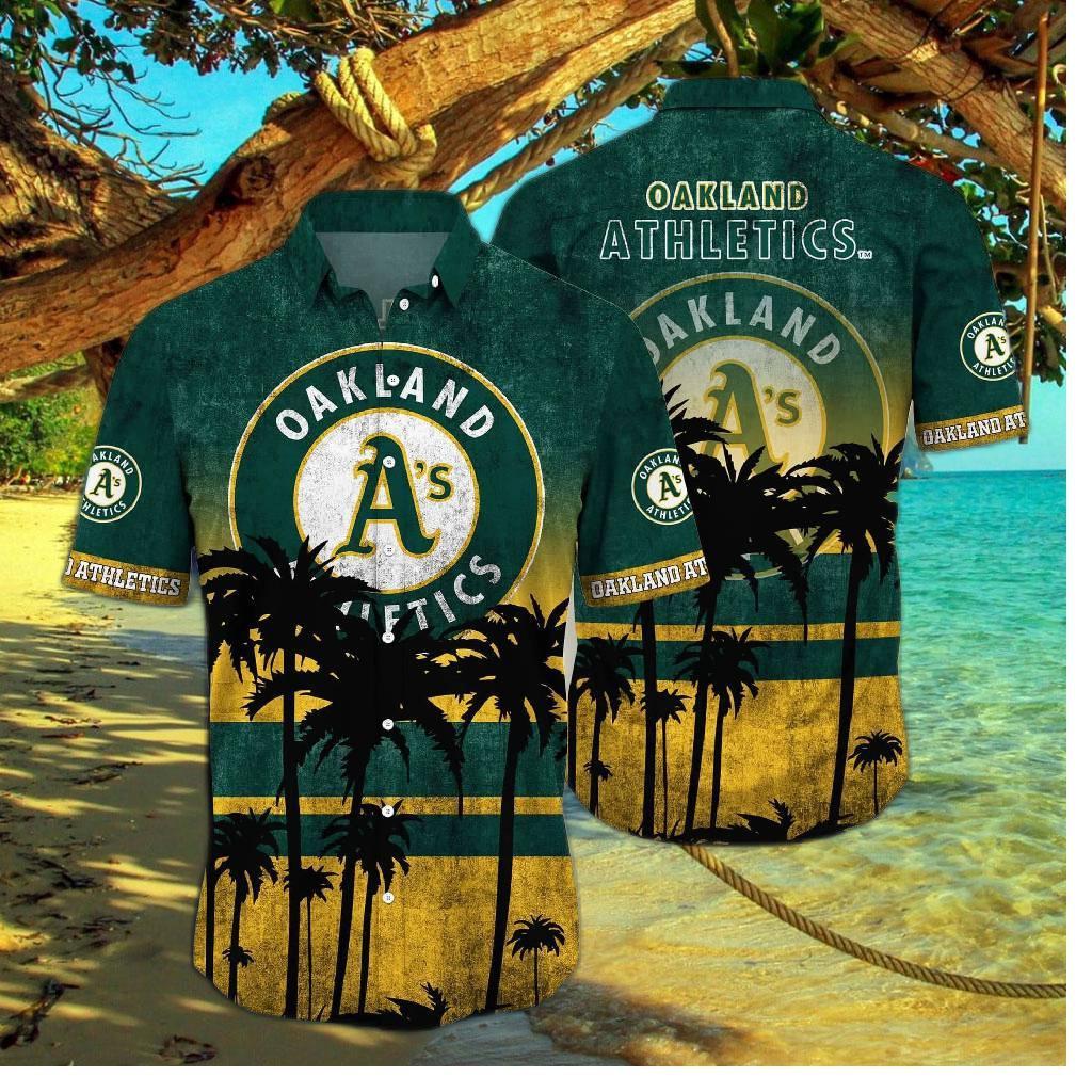 Oakland Athletics Sunset Glow Hawaiian Shirt