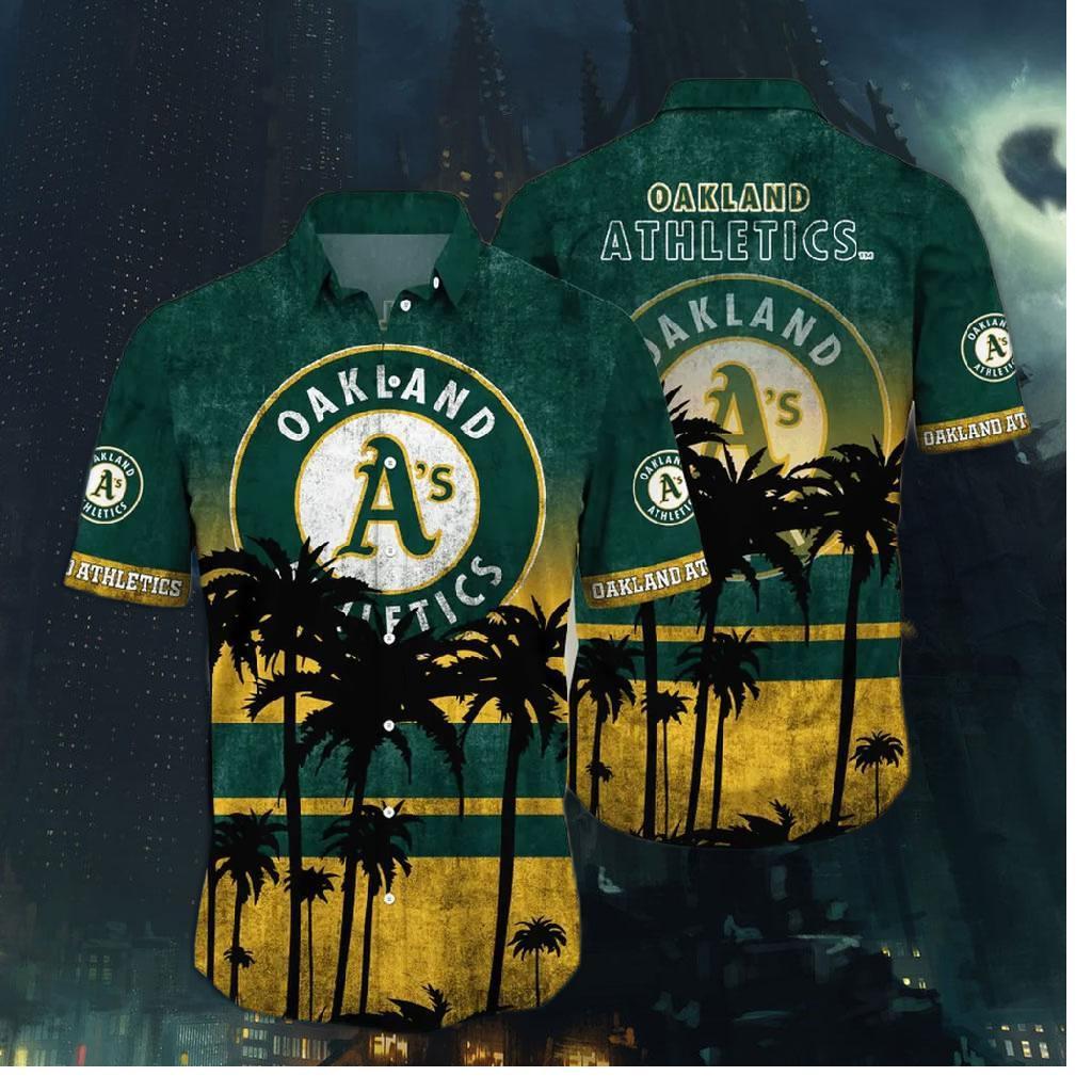 Oakland Athletics Sunset Palm Hawaiian Shirt