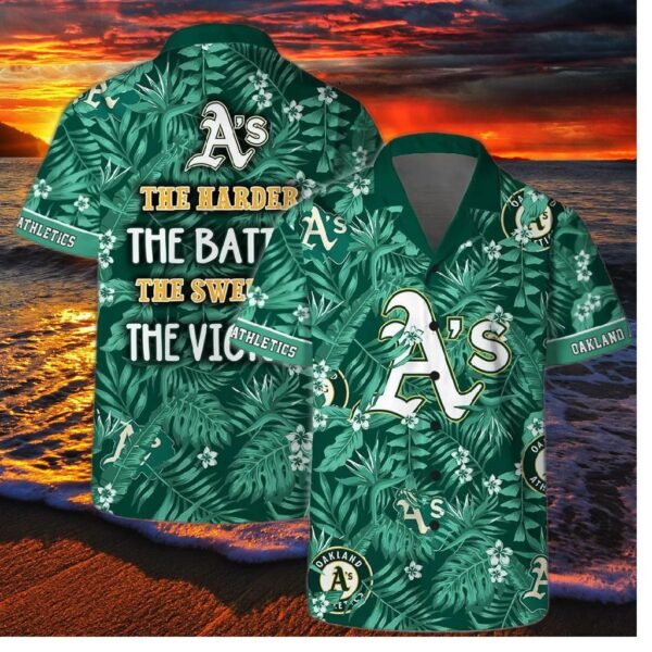 Oakland Athletics Tropical Victory Hawaiian Shirt
