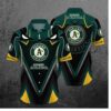 Oakland Athletics Vortex Chevron Hawaiian Shirt