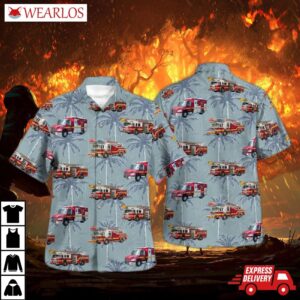 Oakland Park Broward County Florida Fire Department Hawaiian Shirt