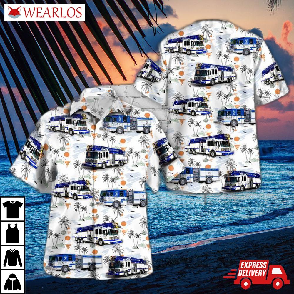 Ocean Isle Beach Fire Department, North Carolina Hawaiian Shirt
