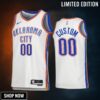Oklahoma City Thunder Custom 00 -23 Association Edition White Jersey
