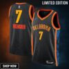 Oklahoma City Thunder Nike Edition Swingman Jersey - Black Chet Holmgren Unisex