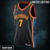 Oklahoma City Thunder Nike Edition Swingman Jersey - Black Chet Holmgren Unisex