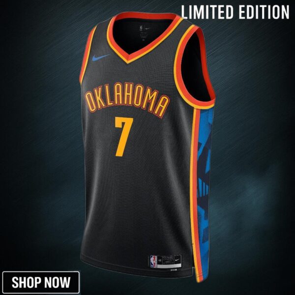 Oklahoma City Thunder Nike Edition Swingman Jersey - Black Chet Holmgren Unisex
