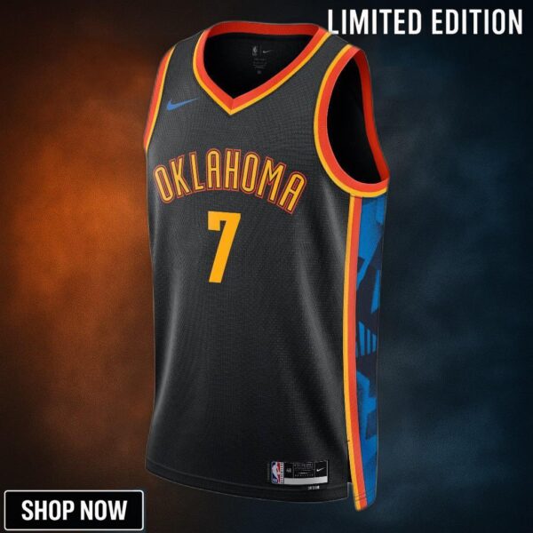 Oklahoma City Thunder Nike Edition Swingman Jersey - Black Chet Holmgren Unisex