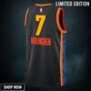 Oklahoma City Thunder Nike Edition Swingman Jersey - Black Chet Holmgren Unisex