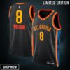 Oklahoma City Thunder Nike Edition Swingman Jersey - Black Jalen Williams Unisex