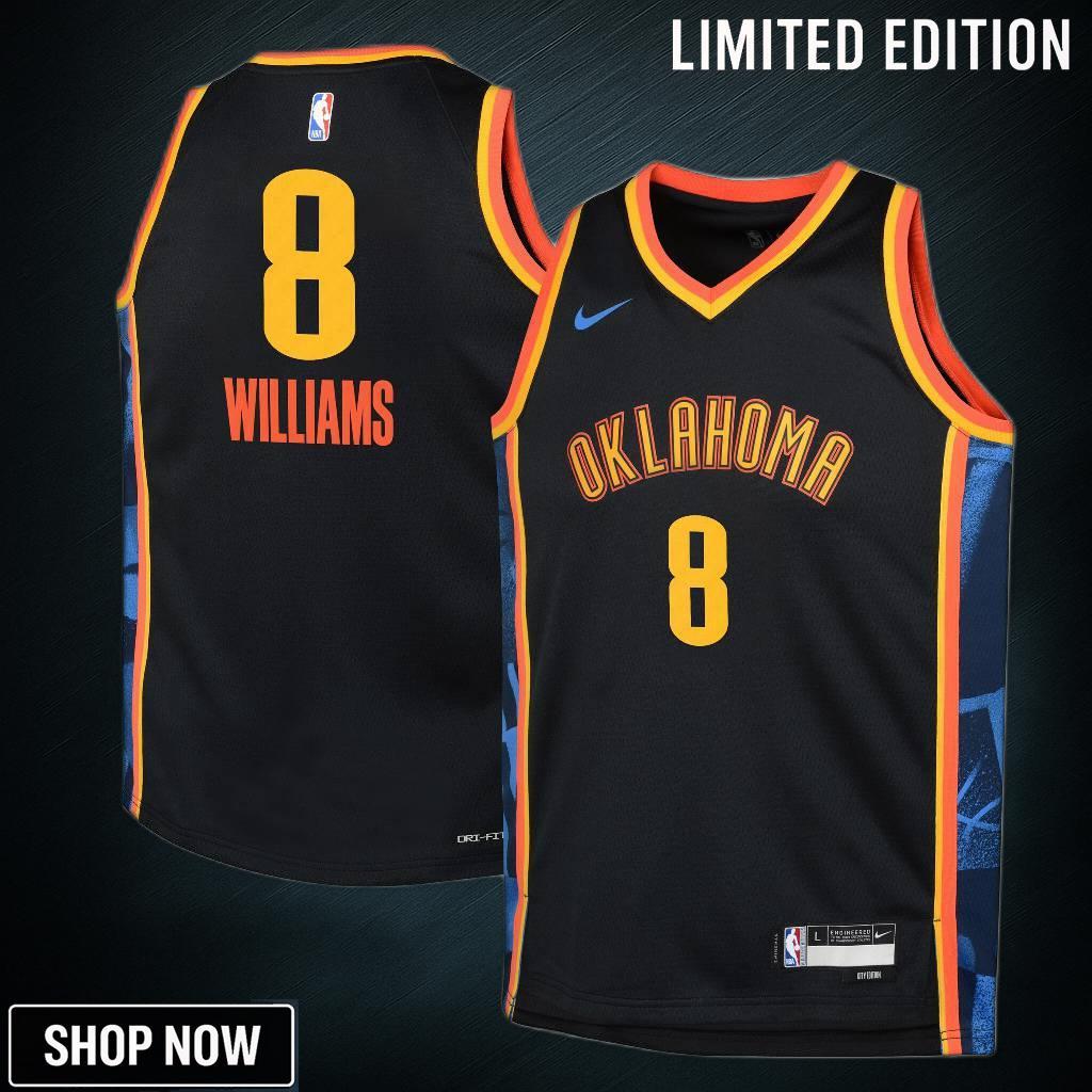 Oklahoma City Thunder Nike Edition Swingman Jersey - Black Jalen Williams Youth
