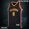 Oklahoma City Thunder Nike Edition Swingman Jersey - Black Jalen Williams Youth