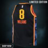 Oklahoma City Thunder Nike Edition Swingman Jersey - Black Jalen Williams Youth