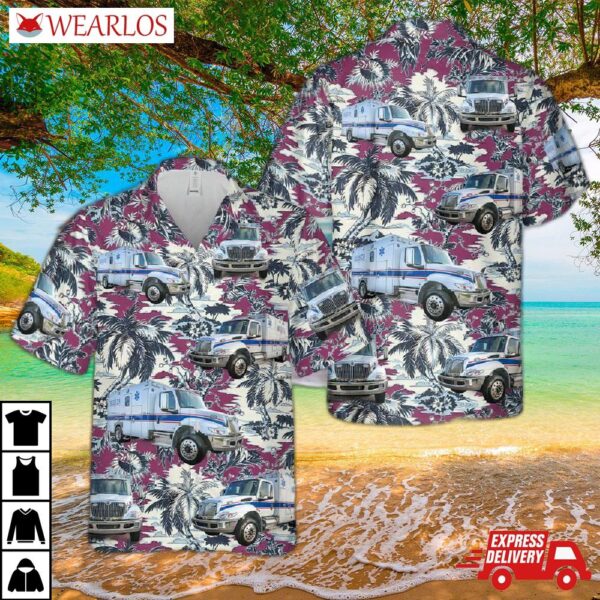 Oklahoma Mayes Emergency Services Trust Authority (mesta) Ems Ambulance Hawaiian Shirt