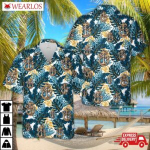 Old School Navy Chiefs Anchor Hawaiian Shirt