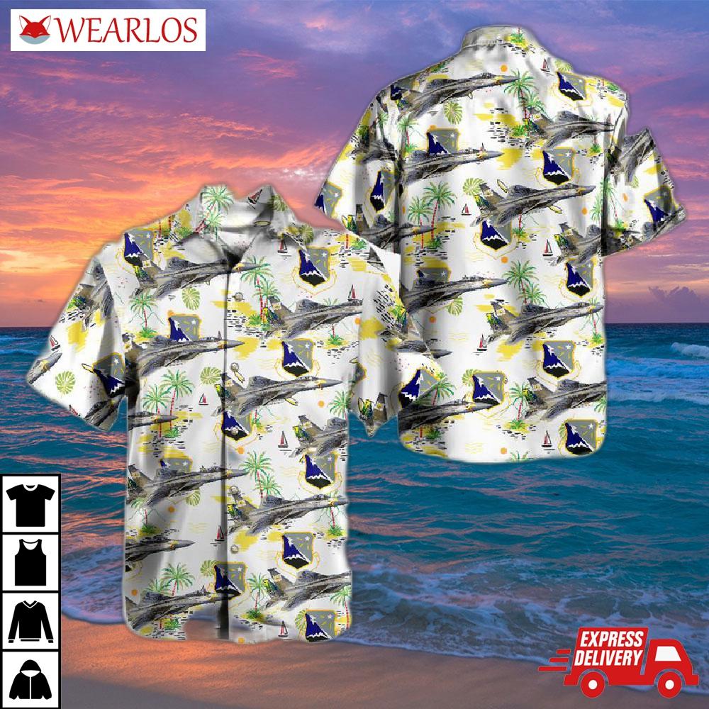 Oregon Air National Guard 173rd Fighter Wing Mcdonnell Douglas F-15c Eagle Hawaiian Shirt