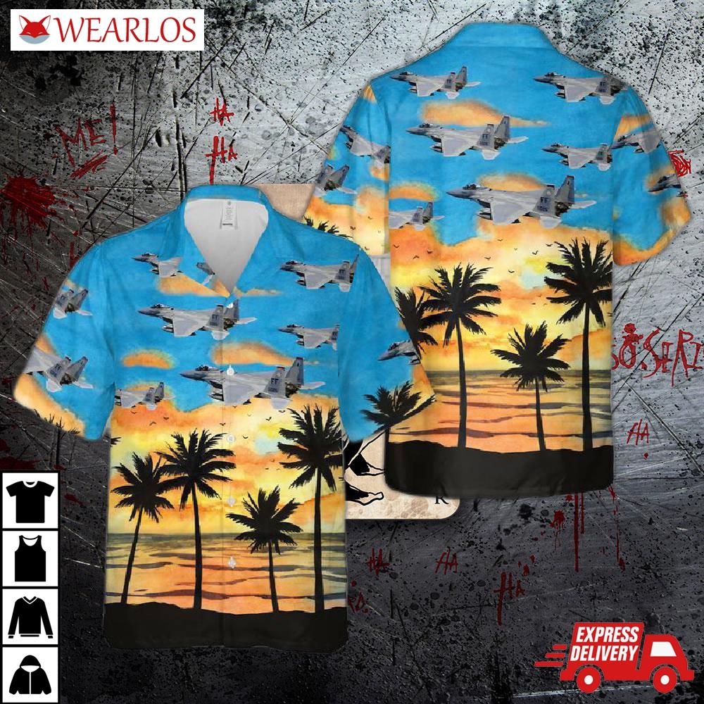 Oregon Air National Guard F-15 Eagle Hawaiian Shirt