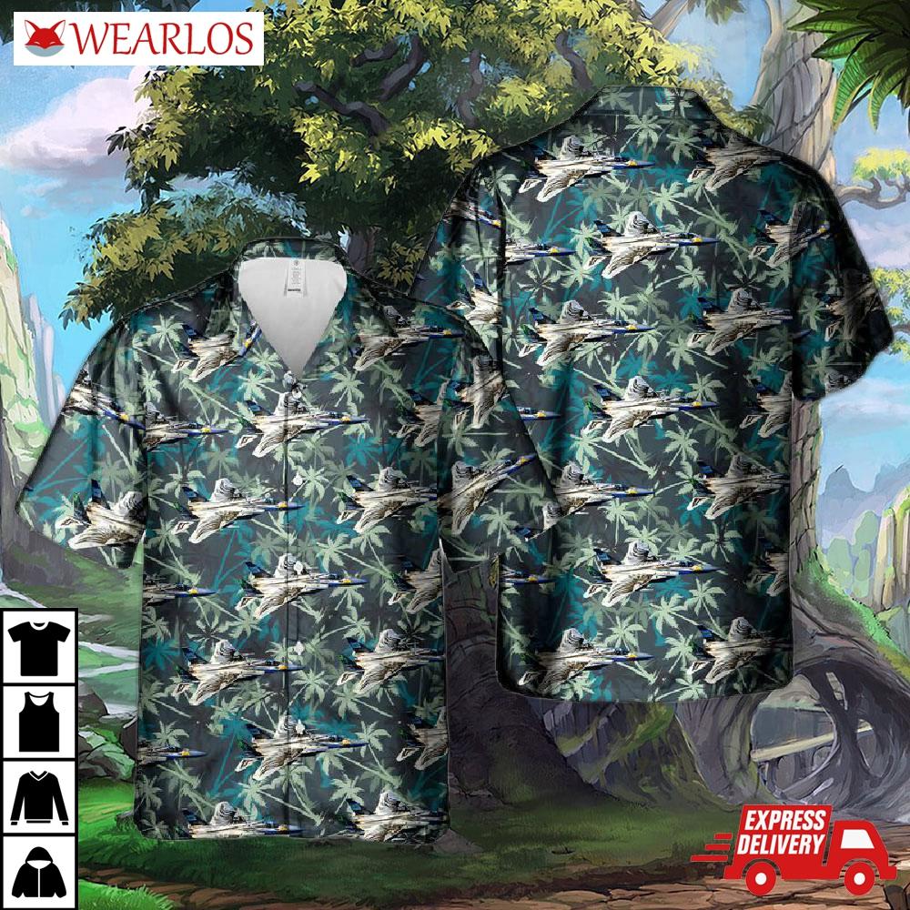 Oregon Air National Guard F-15c Eagle Hawaiian Shirt