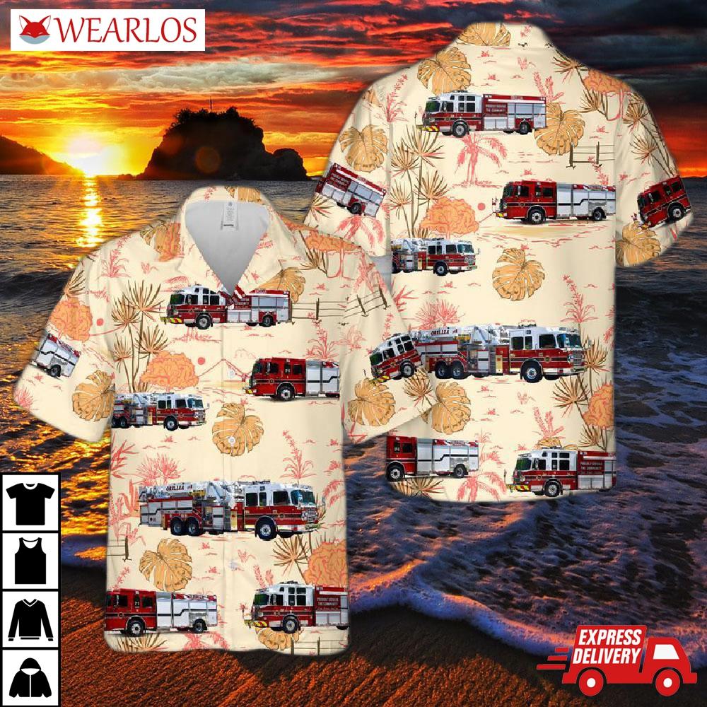 Orillia Fire Department Hawaiian Shirt
