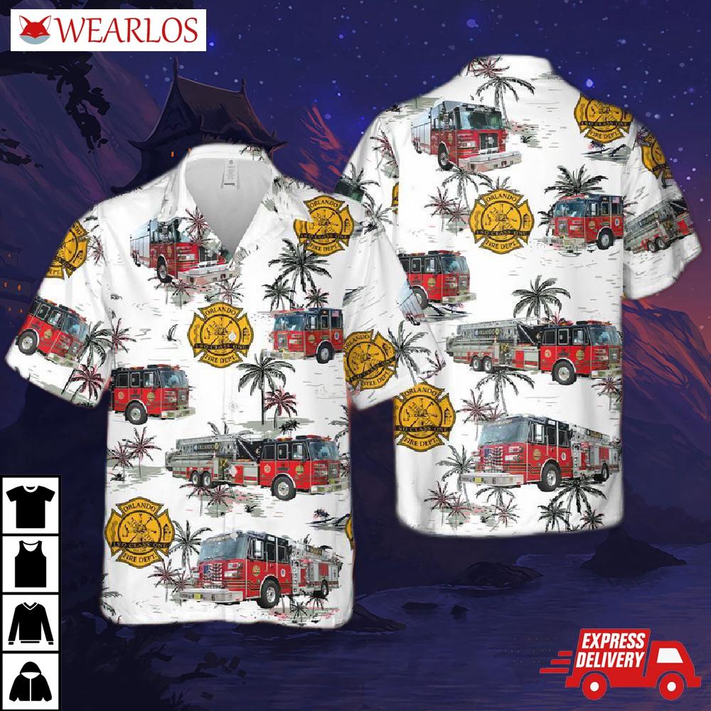 Orlando Fire Department Hawaiian Shirt
