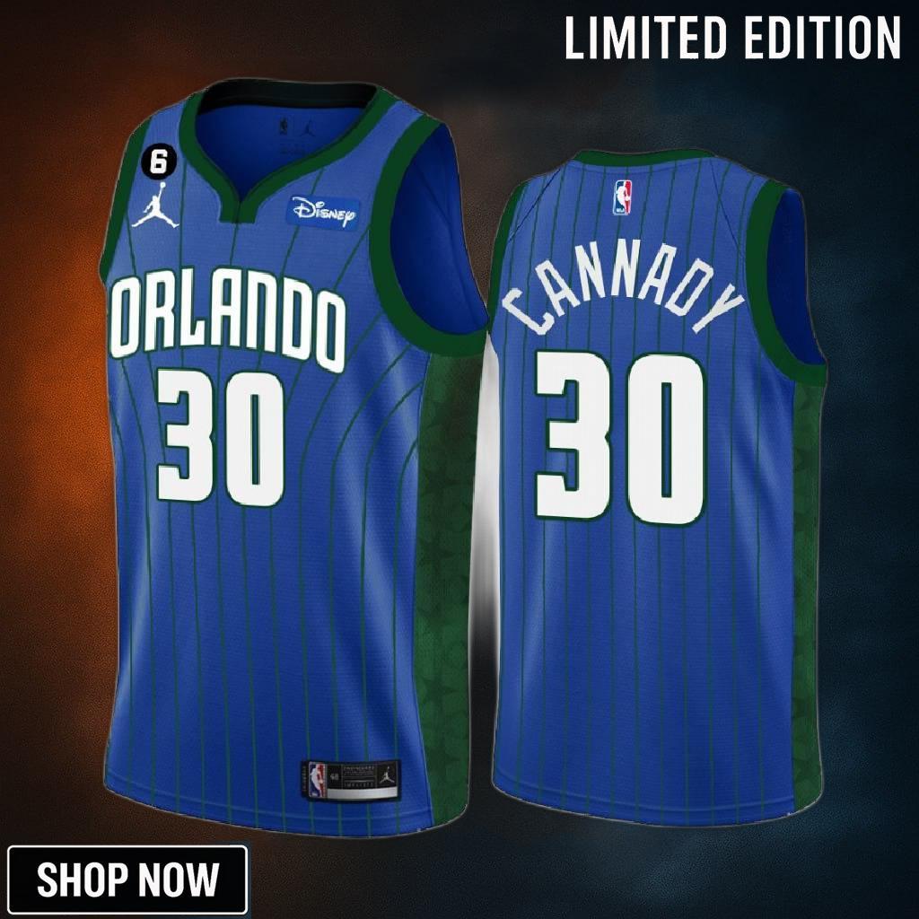 Orlando Magic -23 Devin Cannady 30 Statement Edition Blue Jersey Swingman