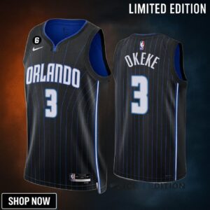 Orlando Magic Chuma Okeke 3 Icon Edition Black Jersey -23 Swingman