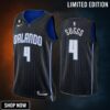 Orlando Magic Jalen Suggs 4 -23 Icon Edition Black Jersey Swingman
