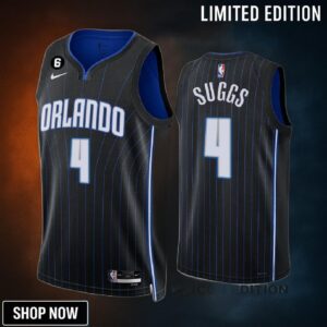 Orlando Magic Jalen Suggs 4 -23 Icon Edition Black Jersey Swingman