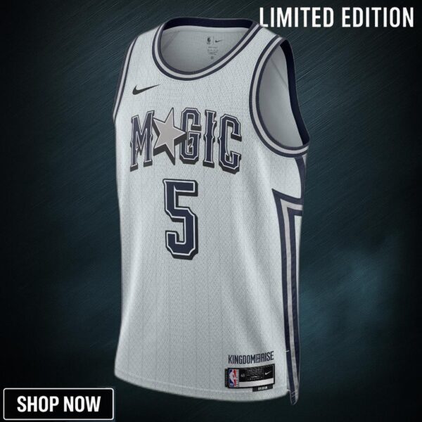 Orlando Magic Nike City Edition Swingman Jersey - Silver Paolo Banchero Unisex