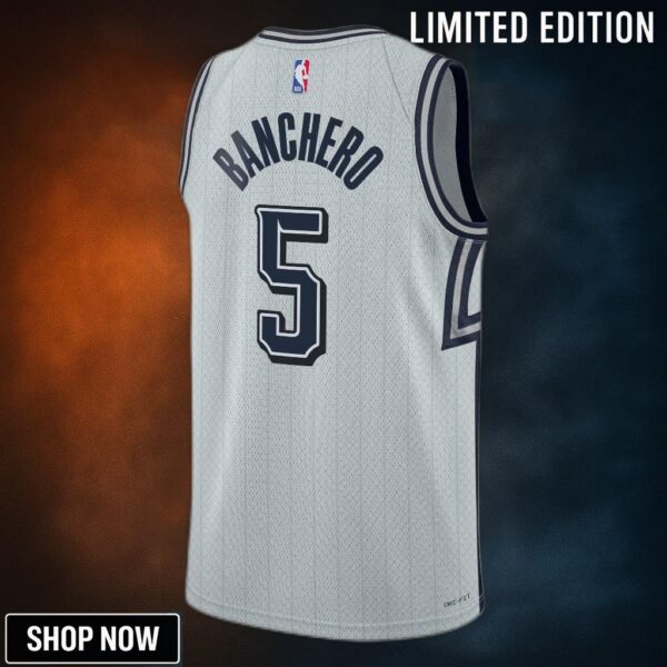 Orlando Magic Nike City Edition Swingman Jersey - Silver Paolo Banchero Unisex