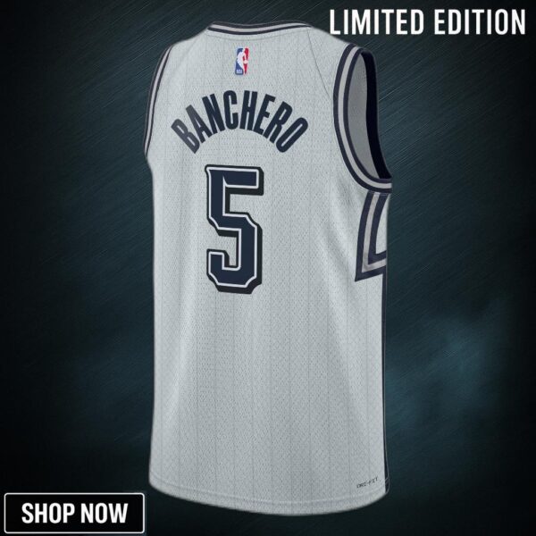 Orlando Magic Nike City Edition Swingman Jersey - Silver Paolo Banchero Unisex