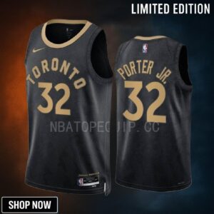 Otto Porter Jr. 32 Toronto Raptors Black City Edition -23 Jersey Swingman
